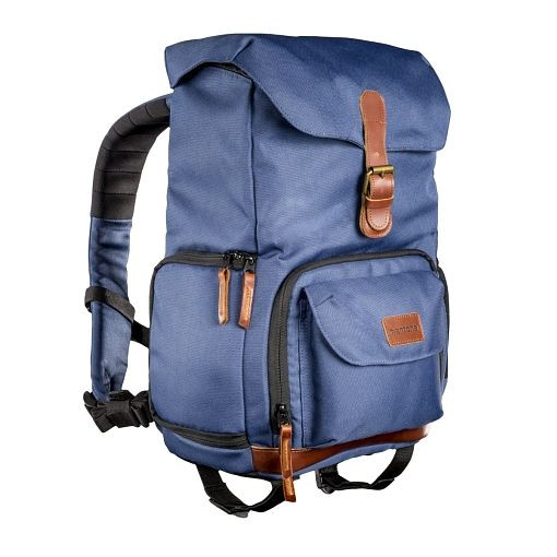 Mantona Fotorucksack Luis junior blau, Retro, 1021492