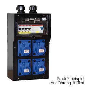 GIFAS Vollgummi-Verteiler Typ 7300, Eingang: 2 Kabelverschraubungen M 32 von oben, Gl-Faktor: 1, 280266