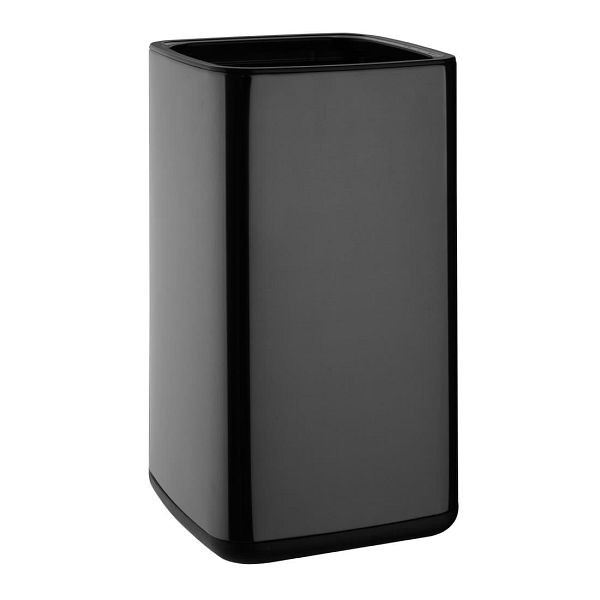 Bolero Square Abfallbehälter Titanium Schwarz 10 Liter, HX260