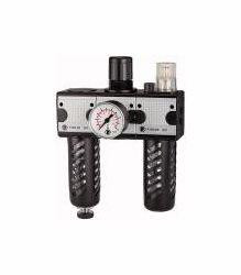 Riegler Wartungseinheit, dreiteilig mit Polycarbonatbehälter und Schutzkorb, 100587