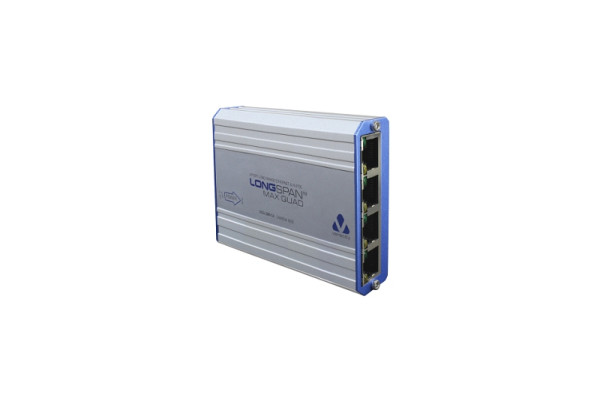 Veracity LONGSPAN MAX QUAD, Ethernet und PoE Extender, 90W, 4 Channel, VLS-LSM-C4