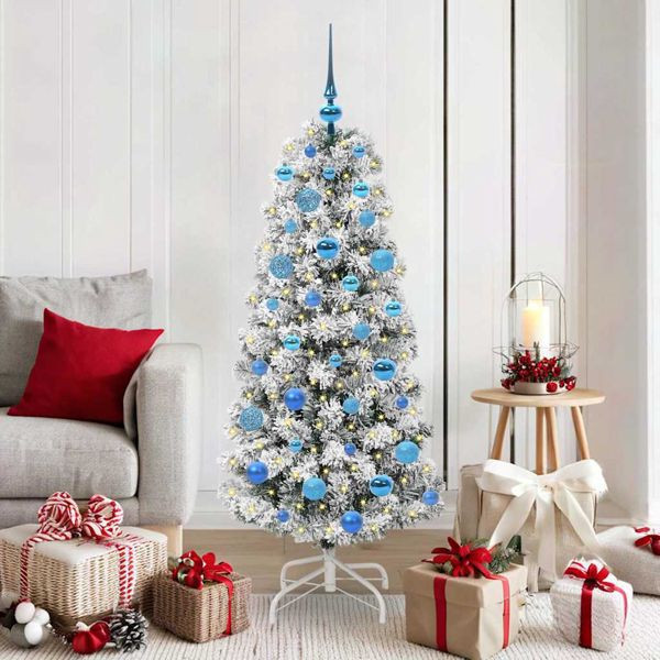vidaXL Künstlicher klappbarer Weihnachtsbaum 150 cm PVC, 3395593