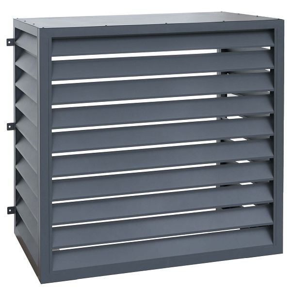 Mendler Verkleidung für Klimaanlage/Wärmetauscher HWC-O43, Abdeckung Schutzgitter, Metall 111x127x65cm, anthrazit, 121569