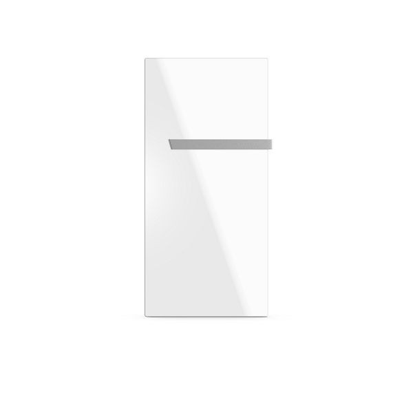 Etherma Badinfrarotheizung SMART, Glas reinweiß satiniert, 130x63cm, 500W, 230V, 46335