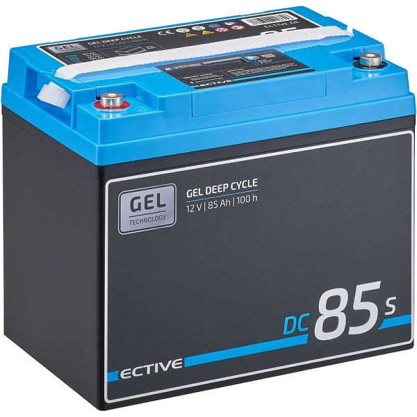 ECTIVE DC 85S GEL Deep Cycle mit LCD-Anzeige 85Ah Versorgungsbatterie, TN3814