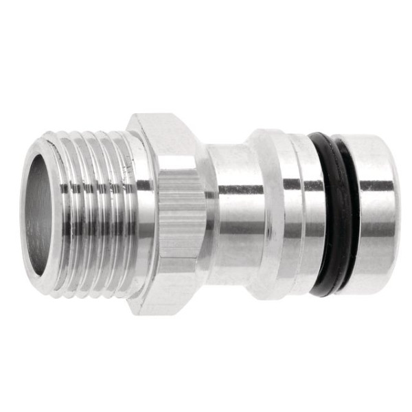 GEKA plus Gerätestecker Stecksystem AG G3/8 Messing Chrom, VE: 5 Stück, 46.1809.8