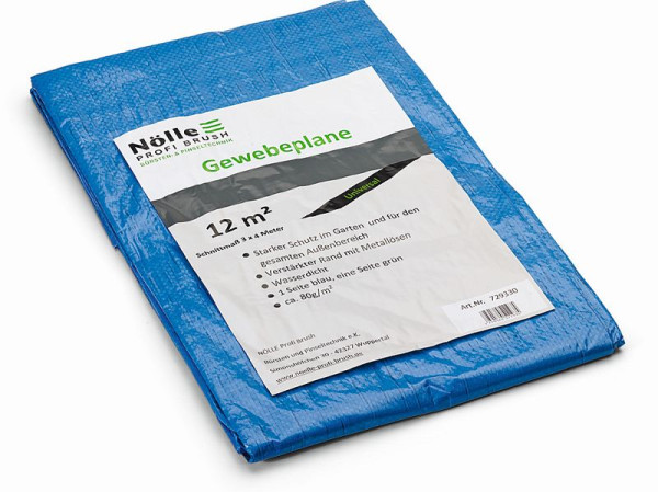 Nölle Gewebeplane 3 x 4 m, ca. 80 g/m, VE: 10 Stück, 729330