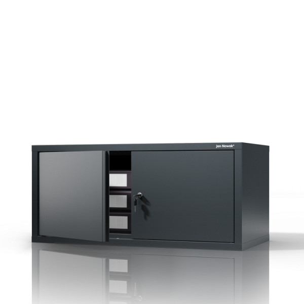 Jan Nowak Modulare Aufsatzschrank EWA Compact 800 x 380 x 400 mm, anthrazit, 1912