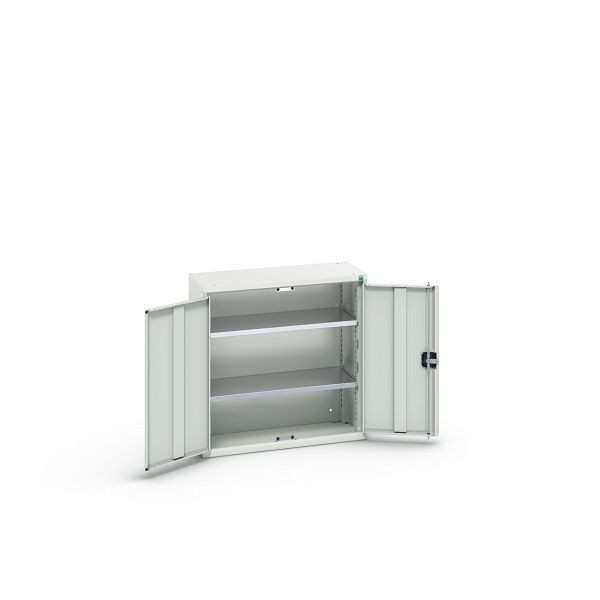 bott verso Flügeltürschrank, mit 2 Fachböden, BxTxH: 800 x 350 x 800 mm, Lichtgrau / Lichtgrau, 16926108.16