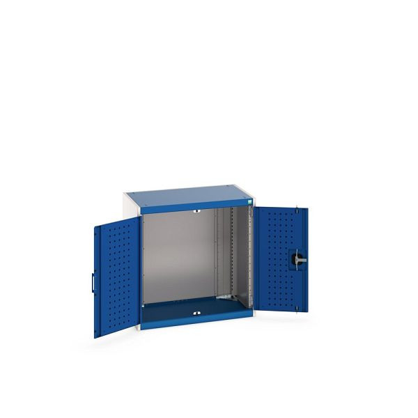 bott cubio Flügeltürschrank, BxTxH: 800x525x800mm, RAL 7035/5010, Enzianblau, 40012049.11V