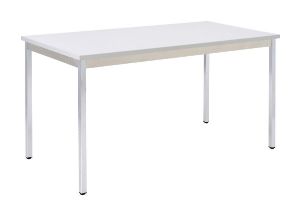 Bisley MULTI Desking Mehrzwecktisch, rechteckig, verchromt, 25 mm, Dekor G grau, H 740 x B 1200 x T 600 mm, MTC251206G399