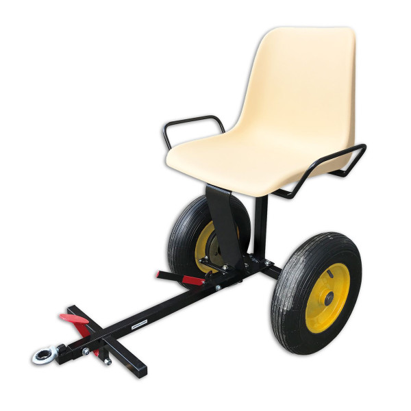 BAMATO fahrbarer Sitz für Hochgrasmäher GS-500, GS-875, GS-950V und Mulcher GM-875, große Luftbereifung, Fußbremse und Feststellbremse, SEAT
