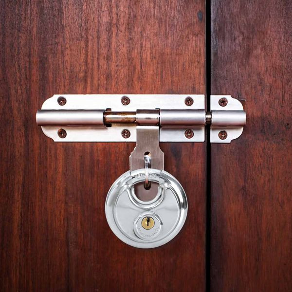 vidaXL Diskusschlösser mit Schlüsseln 12-teilig Silber 8 x 2,8 x 8 cm, 42020752