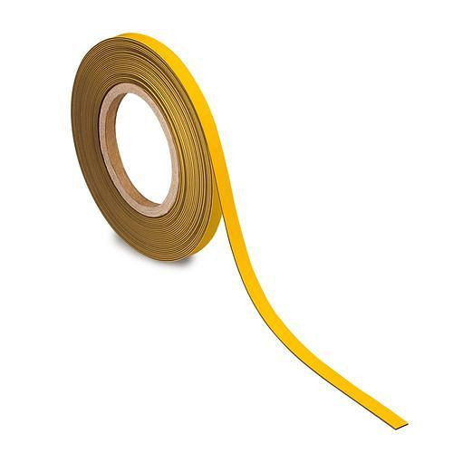 MAUL Kennzeichnungsband magnetisch, 10 m x 10 mm x 1 mm, gelb, 307922