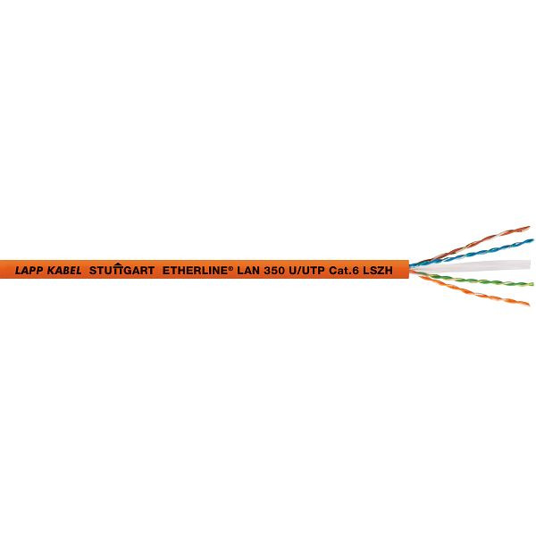 LAPP Ethernet-Leitung ETHERLINE® LAN Cat.6 U/UTP 4x2xAWG24 LSZH, VE: 500 Meter, 2170955/500