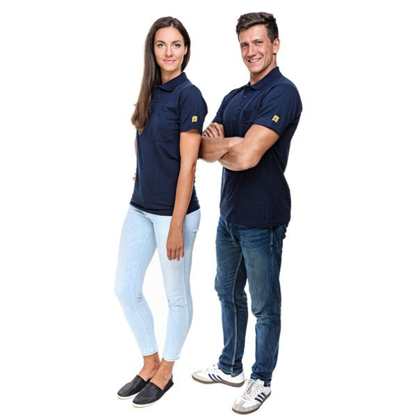 SafeGuard ESD-Poloshirt marineblau, 150 g/qm Größe XS, DSWL37236