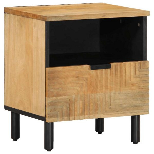 vidaXL Nachttisch Braun 40x33x46 cm Massivholz Mango, 4017726