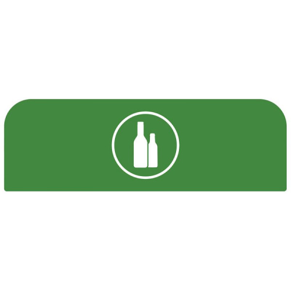 STEIN HGS Configure Recycling-Station Hinweistafel Glas, grün, 87 Liter, DE, 84083.0003