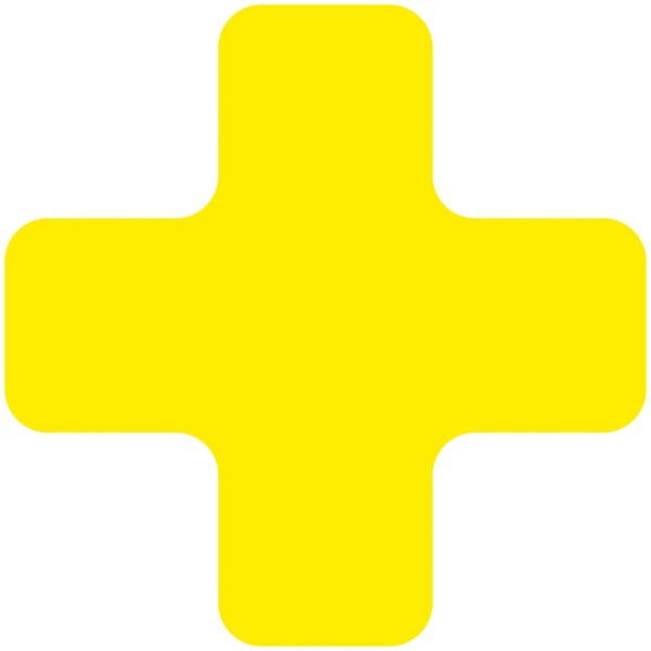 Eichner Stellplatzmarker "X-Stück", Schenkelbreite 50 mm, Länge 150x150 mm, für glatte Gründe innen, widerstandsfähig, gelb, VE: 25 Stück, 9225-20031-040