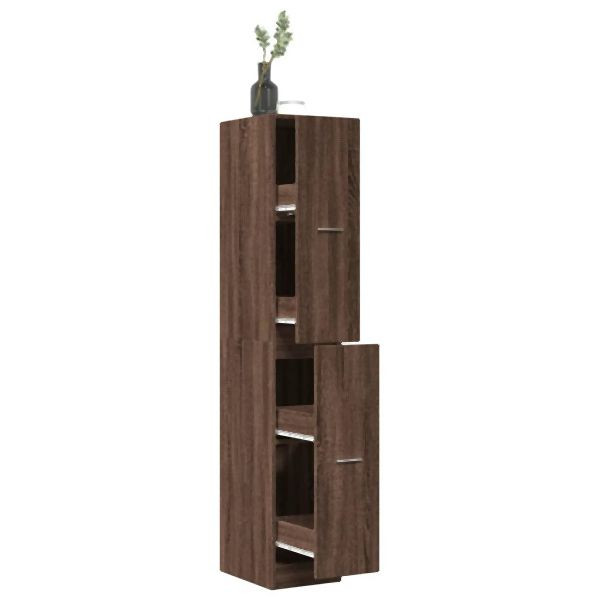vidaXL Apothekerschrank Eichen-Optik 30x41x174,5 cm Holzwerkstoff, 3309633