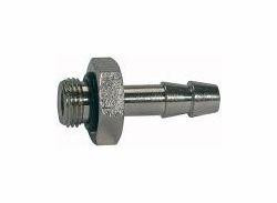 Riegler Einschraubschlauchtüllen, zylindrisch, mit O-Ring - Messing vernickelt, 111467