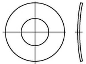 Federscheiben DIN 137 1.4310 A 2,6 rostfrei VE=K (100 Stück)