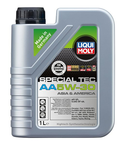 LIQUI MOLY Motoröl Special Tec AA 5W-30, Kanister Kunststoff, VE: 1 Liter, 20953