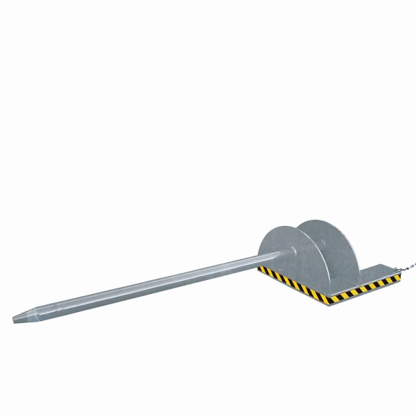 Eichinger Industrie Tragdorn Aufnahme über Gabelzinken, 2500 kg, 3800 mm, Dorn Durchmesser 110 mm, feuerverzinkt, 20870800002000
