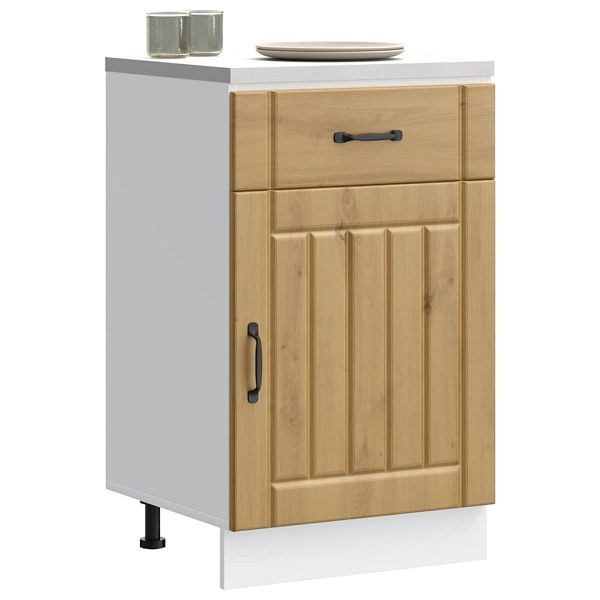 vidaXL Küchen-Unterschrank Lucca Artisan-Eiche Holzwerkstoff, 853726