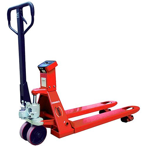 Schefer Gabelhubwagen 2500 kg - 1150 mm PREMIUM mit Waage, 1101085W1