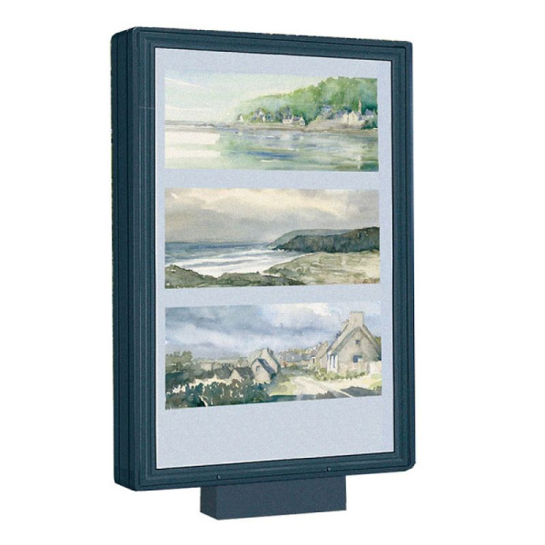 Stein HGS Ersatz-Schaukasten für Wartehalle -Time-, RAL 3004 purpurrot, 22353