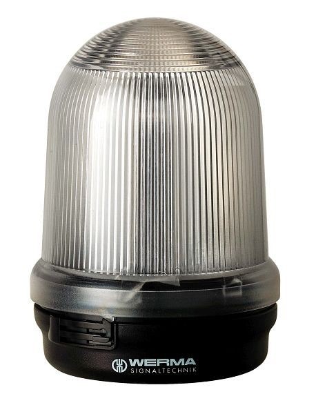 WERMA Dauerleuchte überwacht Bodenmontage 24VDC CL- klar, 826.410.55