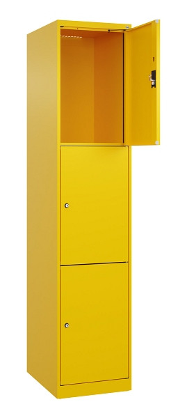 C+P Schließfachschrank Evolo PLUS, 3 Fächer, 1850x400x500mm, 1023/1023, 049000-123 S10022