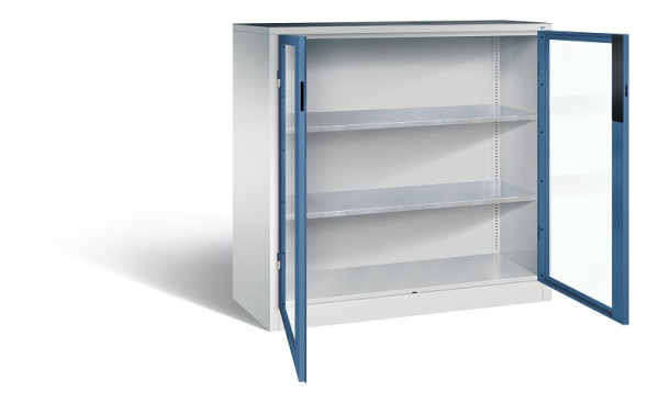 C+P Werkzeugschrank Acurado, H1200xB1200xT500mm, Farbe: Lichtgrau / Fernblau, Muldengriff, 8531-055 S10220