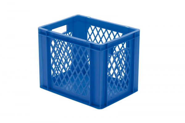 LA-KA-PE TK 400/320-1, grün, Transport-Stapelkasten, Wände durchbrochen, 07432 02 13