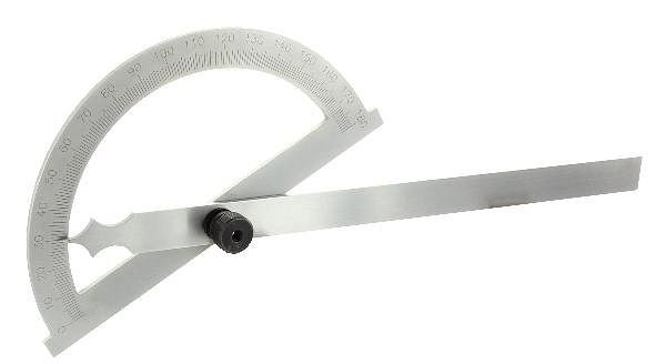 hedue Gradmesser, Messbereich 0° - 180°, Bogendurchmesser 80 mm, Länge 120 mm, W912