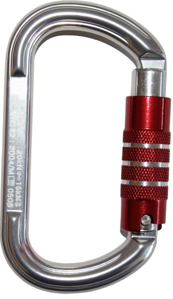 Funcke Karabinerhaken FSK6, Alu-Trilock-Karabiner, Öffnungsweite: 16 mm, D-Form, 70020320