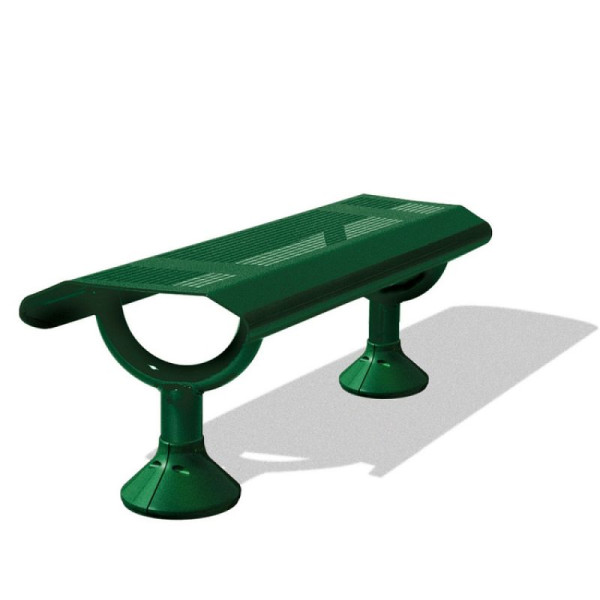 Stein HGS Sitzbank -Siton-, RAL 3020 verkehrsrot, mit Abdeckfuß, 37531-02