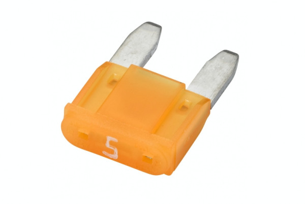 HELLA Sicherung, Mini-Flachstecksicherung, mit LED, 5A, Spannung bis: 32V, beige, 8JS 728 596-192