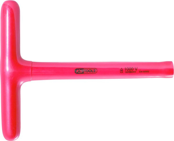 KS Tools 1/4" T-Griff-Steckschlüssel mit Schutzisolierung, 120mm, 117.1743