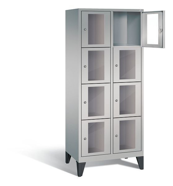 C+P Schließfachschrank Classic, H1850xB810xT500mm, Farbe: Weißaluminium, 8010A224 S10010