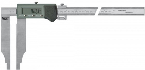 Vogel Germany Elektronik Digital Werkstatt-Messschieber, 500 mm / 20 inch, ohne Spitze, IP66, 207141