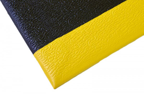 Global Mats SOFT STEP Arbeitsplatzmatte schwarz/gelb, texturiert, 60cm x 150cm, 7215 0 SG 615