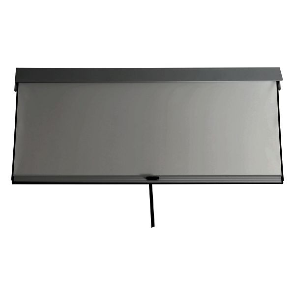 Mendler Seitenwand für Pergola HWC-L46, Pavillon Rollo Ersatzseitenwand, Stoff/Textil sturmfest 3x4m, anthrazit, 99264