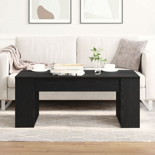 vidaXL Couchtisch Schwarz Eiche 102x55x42 cm Holzwerkstoff, 862495