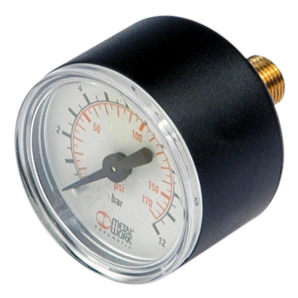 Metal Work Manometer Metal Work, G 1/8 hinten, 0-12 bar, Ø40, 145470