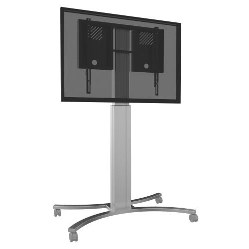 CONEN RLI10070CK Displayhalterung mobile Höhenverstellung, HxBxT 128-198x134x80cm, natureloxiert, 40004051