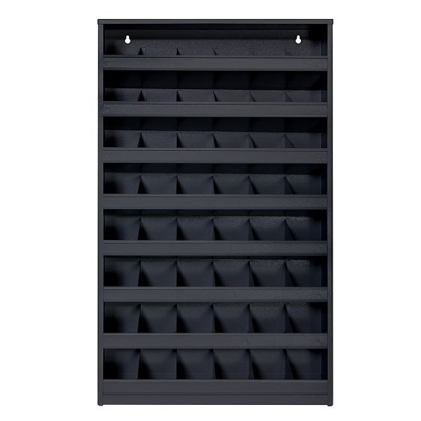 ADB Schrauben-/Bolzen-/Schüttenregal, mit 48 Fächern, RAL 7016, 53617