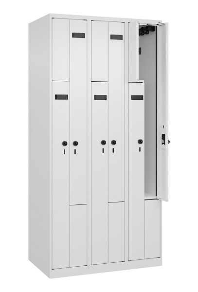 C+P Z-Spind Evolo PLUS, 6 Fächer, 1850x900x500mm, 9016/9016, 049003-306 S10026