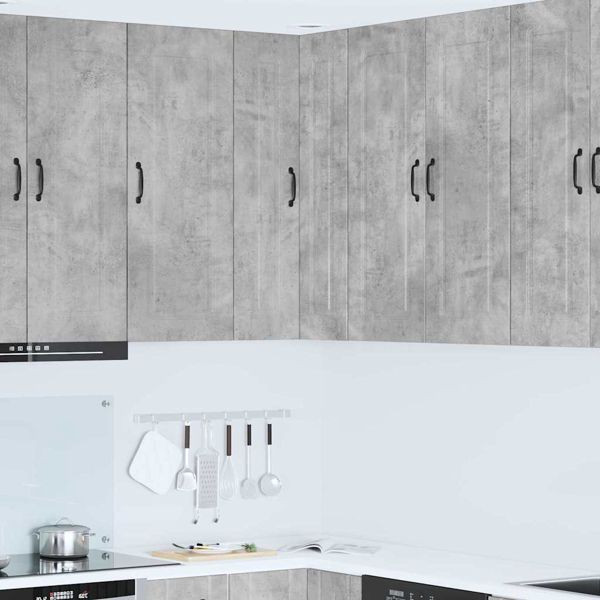 vidaXL Küchenhängeschrank Beton Grau 57 x 57 x 100 cm Holzwerkstoff, 884817